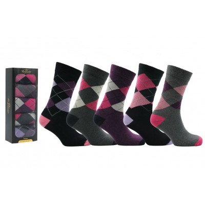 Exquisite Gift Box 5pcs Socks Ladies (8)